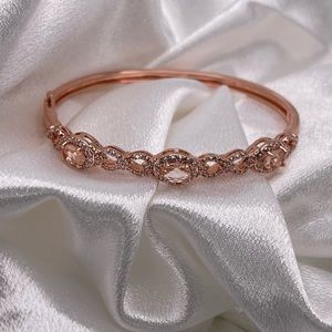 Cute costume bracelet. New never worn. Morganite and rose gold.